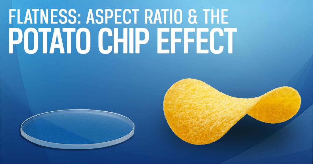 Flatness in Precision Optics: Aspect Ratio and the “Potato Chip” Effect
